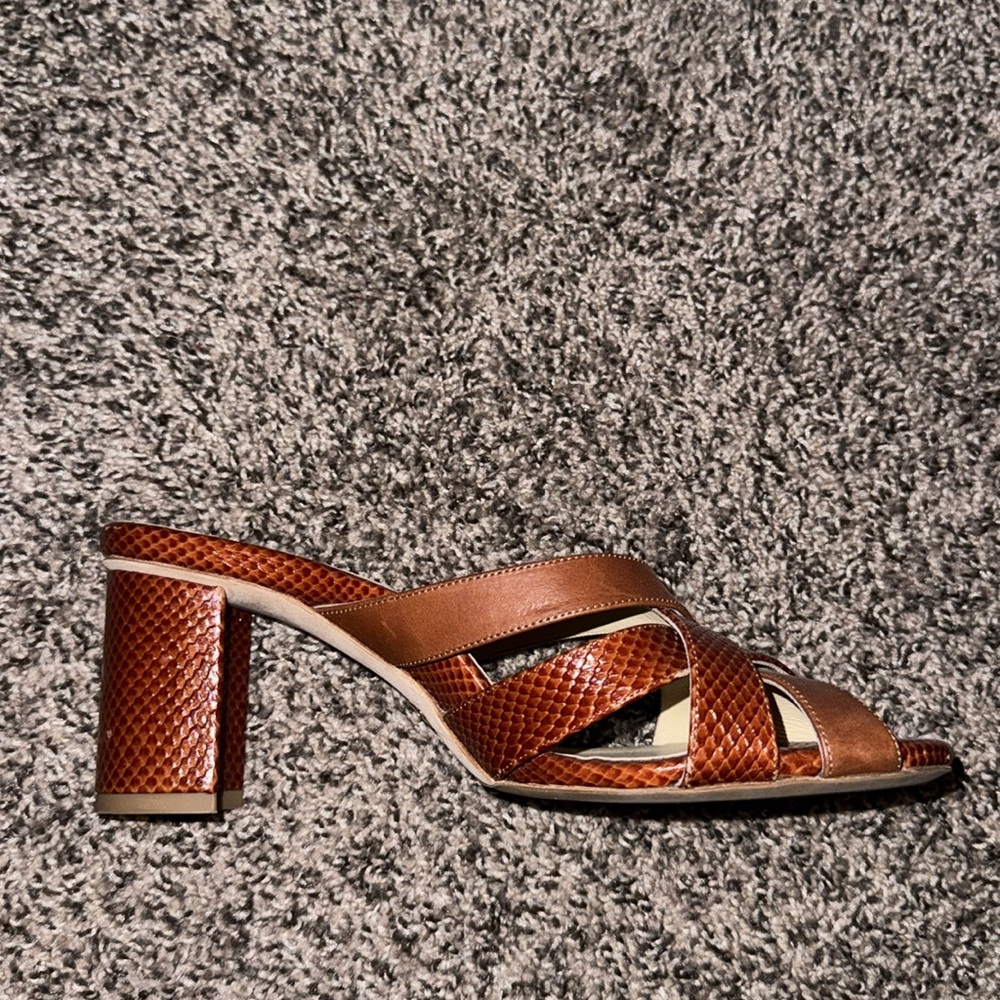 Sarah Flint Chestnut Strappy Sandals - Picture 2 of 3